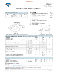 SI7288DP-T1-GE3 Datasheet Cover