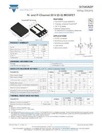 SI7540ADP-T1-GE3 Datasheet Cover