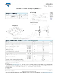 SI7905DN-T1-E3 Datasheet Cover