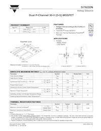 SI7923DN-T1-GE3 Datasheet Cover