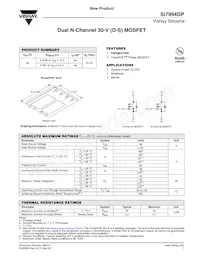 SI7994DP-T1-GE3 Datasheet Cover