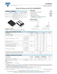 SI7998DP-T1-GE3 Datasheet Cover
