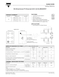 SI8901EDB-T2-E1 Datasheet Cover
