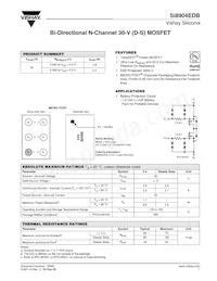 SI8904EDB-T2-E1 Datasheet Cover