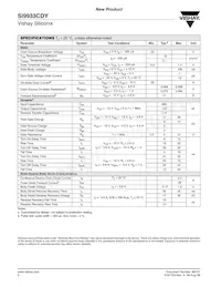 SI9933CDY-T1-E3 Datasheet Page 2