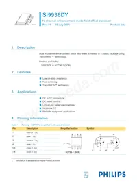 SI9936DY Datasheet Cover