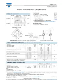 SIA517DJ-T1-GE3 Datasheet Cover
