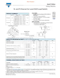 SIA777EDJ-T1-GE3 Datasheet Cover