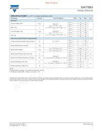 SIA778DJ-T1-GE3 Datasheet Page 3