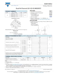 SIA914ADJ-T1-GE3 Datasheet Cover