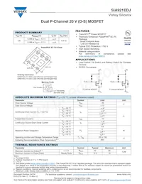 SIA921EDJ-T4-GE3 Datasheet Cover