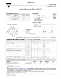 SIB912DK-T1-GE3 Datasheet Cover