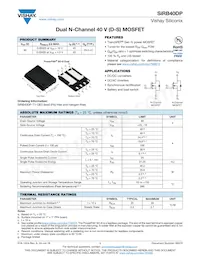 SIRB40DP-T1-GE3 Datasheet Cover