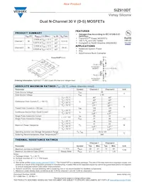 SIZ910DT-T1-GE3 Datasheet Cover