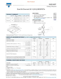 SIZ918DT-T1-GE3 Datasheet Cover