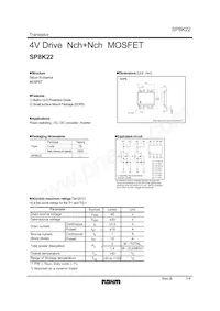 SP8K22FU6TB Datasheet Cover