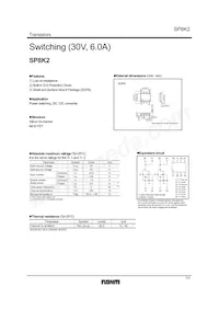 SP8K2FU6TB Datasheet Cover