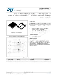 STL50DN6F7 Datasheet Cover