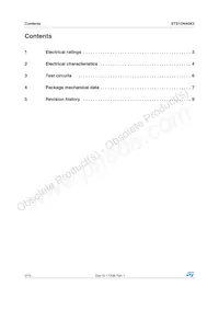 STS1DN45K3 Datasheet Page 2