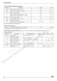 STS3DPF60L Datasheet Page 2