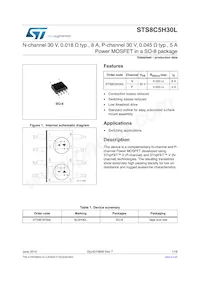 STS8C5H30L Datasheet Cover