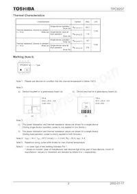 TPC8207(TE12L Datasheet Pagina 2