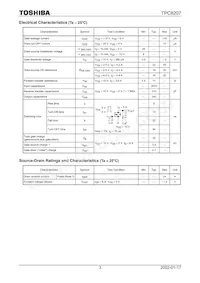 TPC8207(TE12L Datasheet Pagina 3