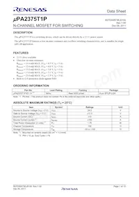 UPA2375T1P-E1-A Datasheet Cover