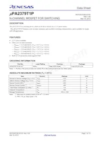 UPA2379T1P-E1-A Datasheet Copertura