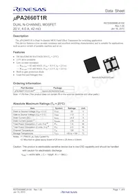 UPA2660T1R-E2-AX Datasheet Copertura