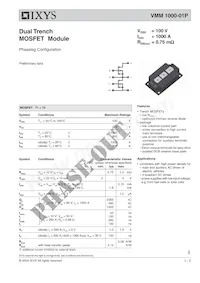 VMM1000-01P Datasheet Cover