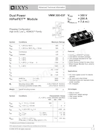 VMM300-03F Datenblatt Cover