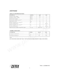 ZX5T849ZTA Datasheet Pagina 2