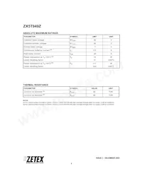 ZX5T949ZTA Datasheet Pagina 2