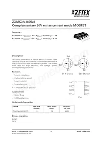 ZXMC3A18DN8TA Datasheet Cover
