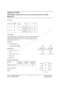ZXMC3F31DN8TA Datasheet Copertura