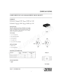 ZXMC4A16DN8TA數據表 封面