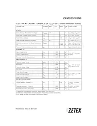 ZXMD65P02N8TC Datasheet Pagina 3