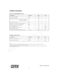 ZXMN10A08DN8TC數據表 頁面 2