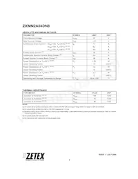 ZXMN2A04DN8TC Datasheet Page 2
