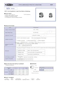 25SZV47M6.3X5.5 Datasheet Copertura