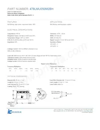 478LMU050M2BH 데이터 시트 표지