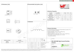 744302015 Datasheet Copertura