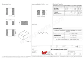 74479876215C Datasheet Cover