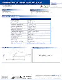 AB15T-32.768KHZ Datenblatt Cover