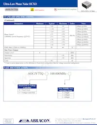 AOCJY7TQ-V-100.000MHZ-5數據表 頁面 2