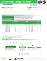 ASPI-2512-6R8M-T2 Datasheet Cover