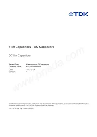 B32320I2656J011 Datasheet Cover