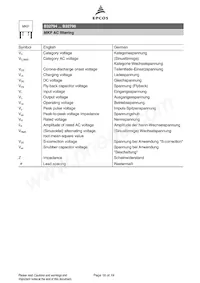 B32798G8266J000 Datasheet Page 18