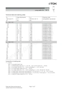 B43888A1476M000 Datasheet Page 7